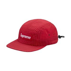 Supreme Contrast Ripstop Camp Cap Red